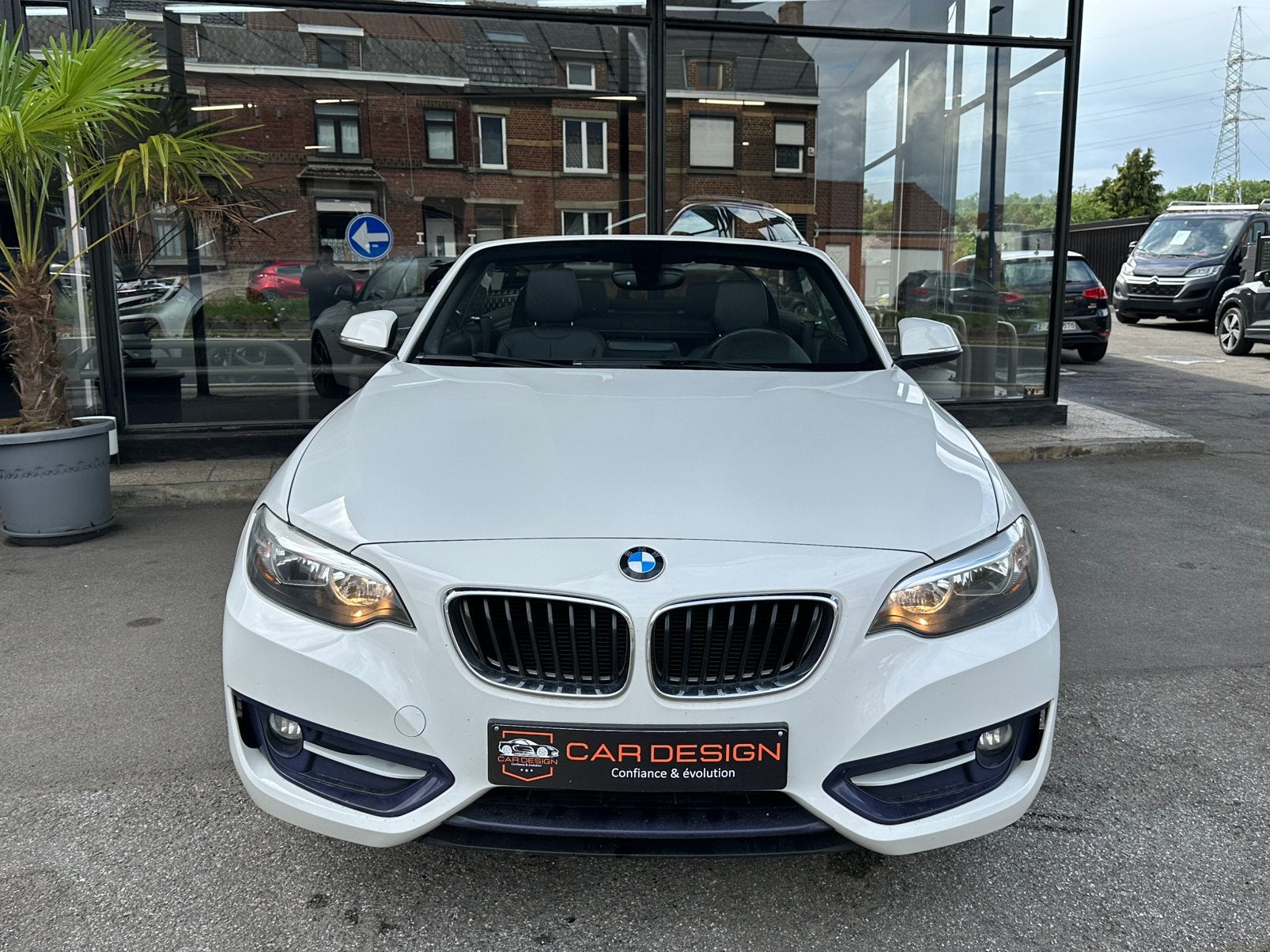 Bmw 218i cabrio / sport / 2015 / eu6b / 86.000km / garantie, Auto's, 100 kW, 4 zetels, Wit, Leder