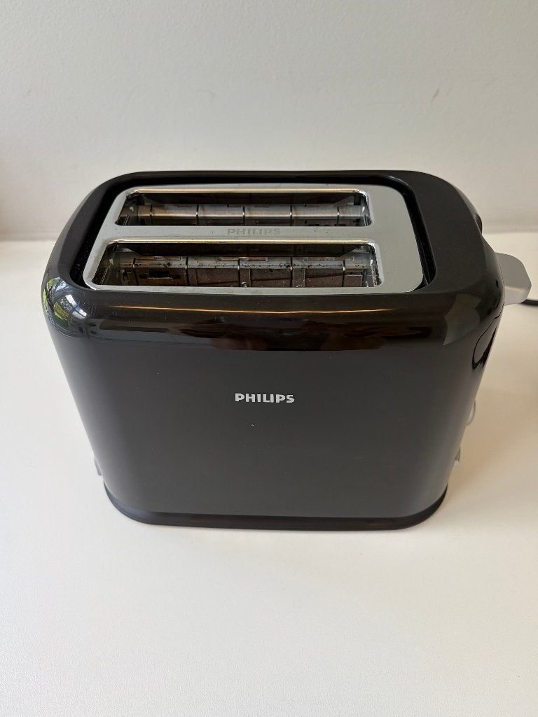 broodrooster Philips 2 sneden zwart in perfecte staat, Elektronische apparatuur, Ophalen, Gebruikt