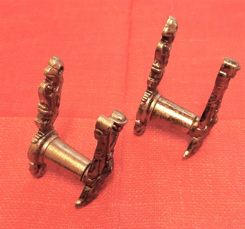 2 porte-armes extensibles en cuivre, Collections, Objets militaires | Général, Autres, Enlèvement