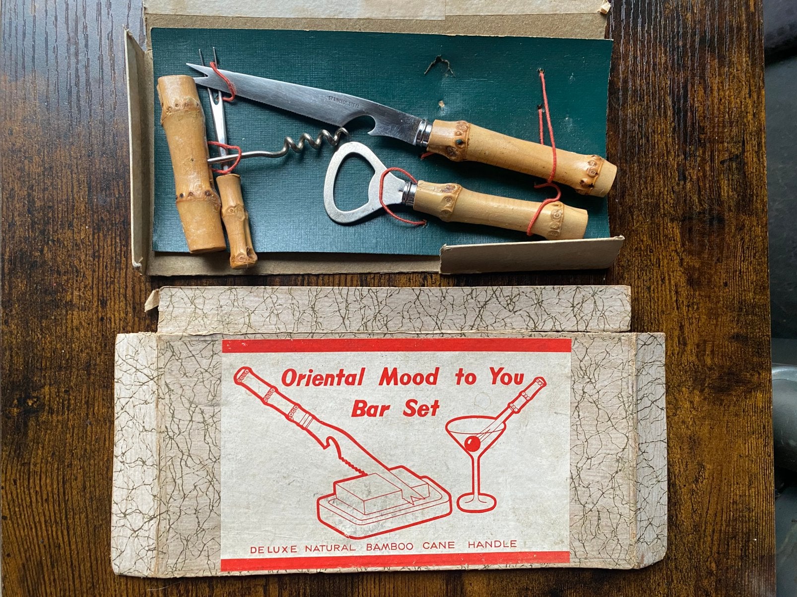 🔥 Bamboe Barset Oriental Mood - Jaren 60/70 Tiki, Ophalen of Verzenden