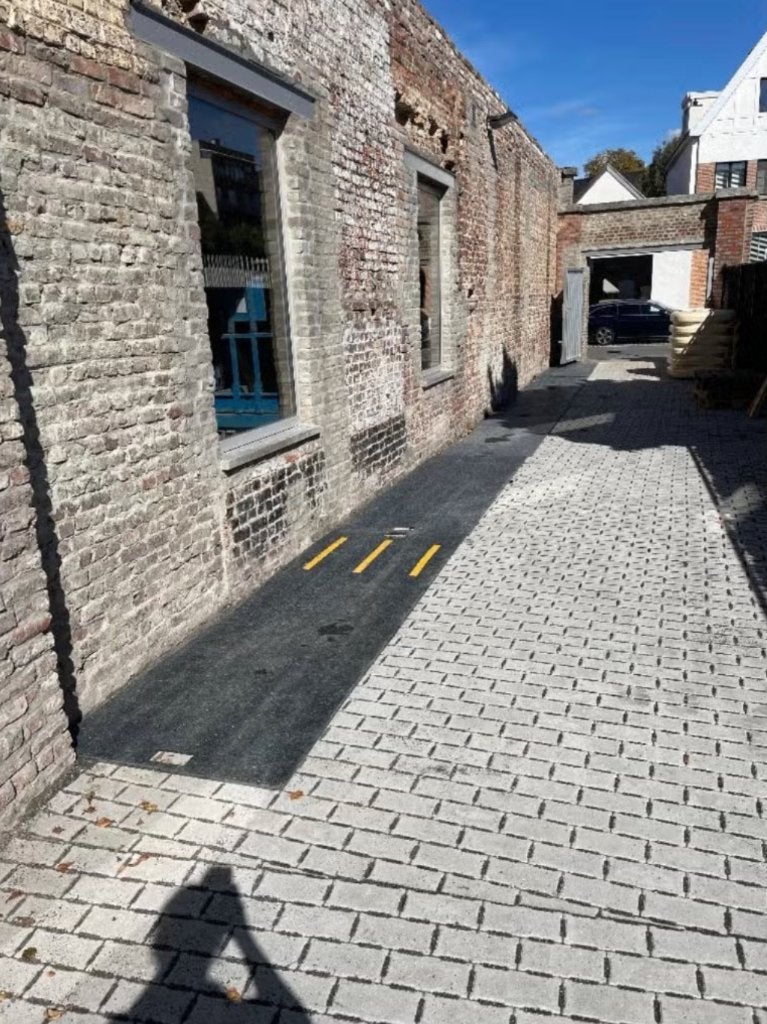 6 gebruikte kunststof rijplaten / oprijplaten, Doe-het-zelf en Bouw, Ophalen, Gebruikt