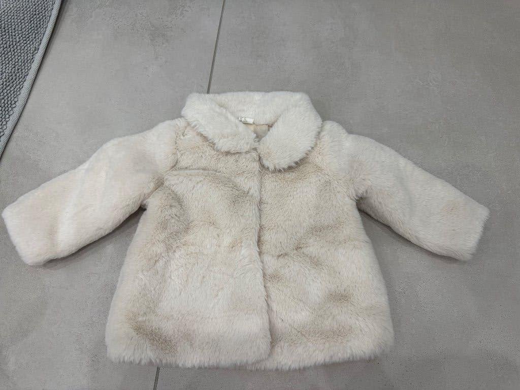 Veste H&M fausse fourrure beige, Neuf, Enlèvement ou Envoi, H&M, Fille