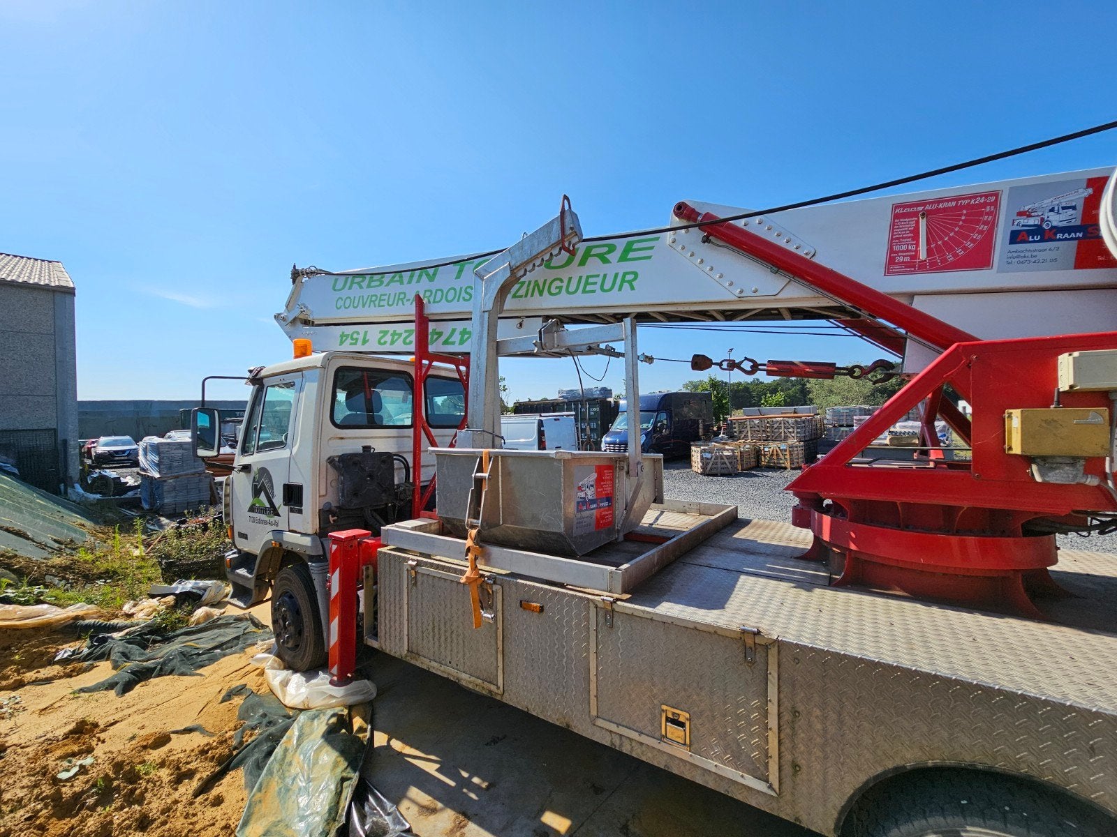 camion grue klaas, Enlèvement