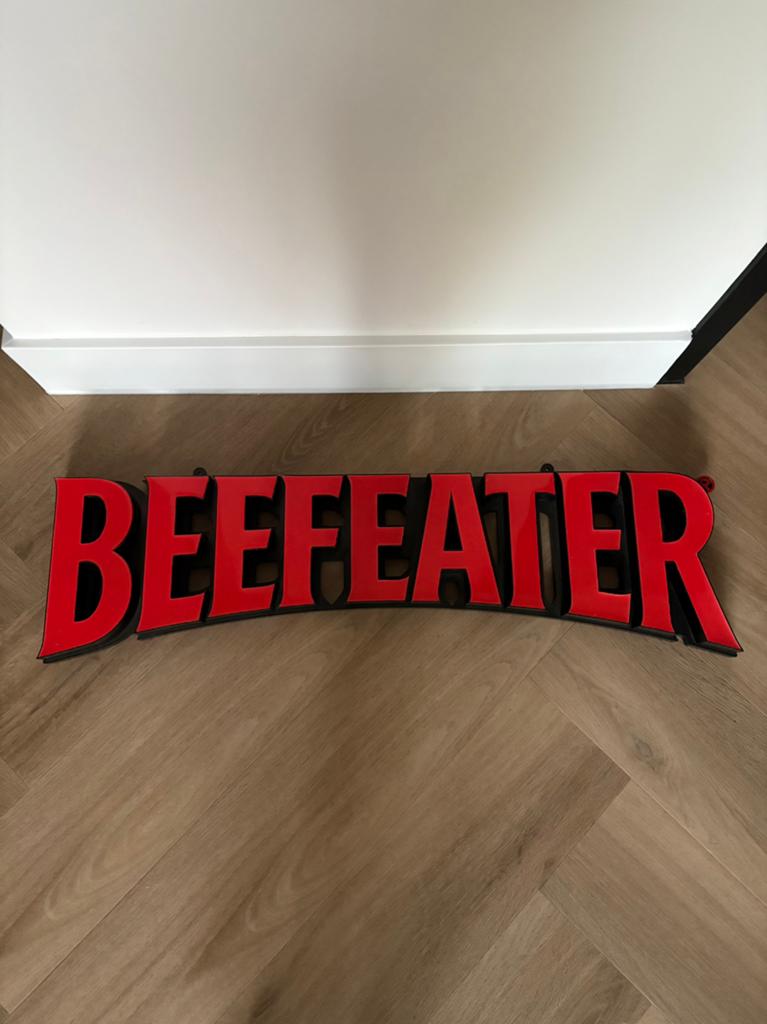 Beefeater Led Lichtreclame, Ophalen, Zo goed als nieuw