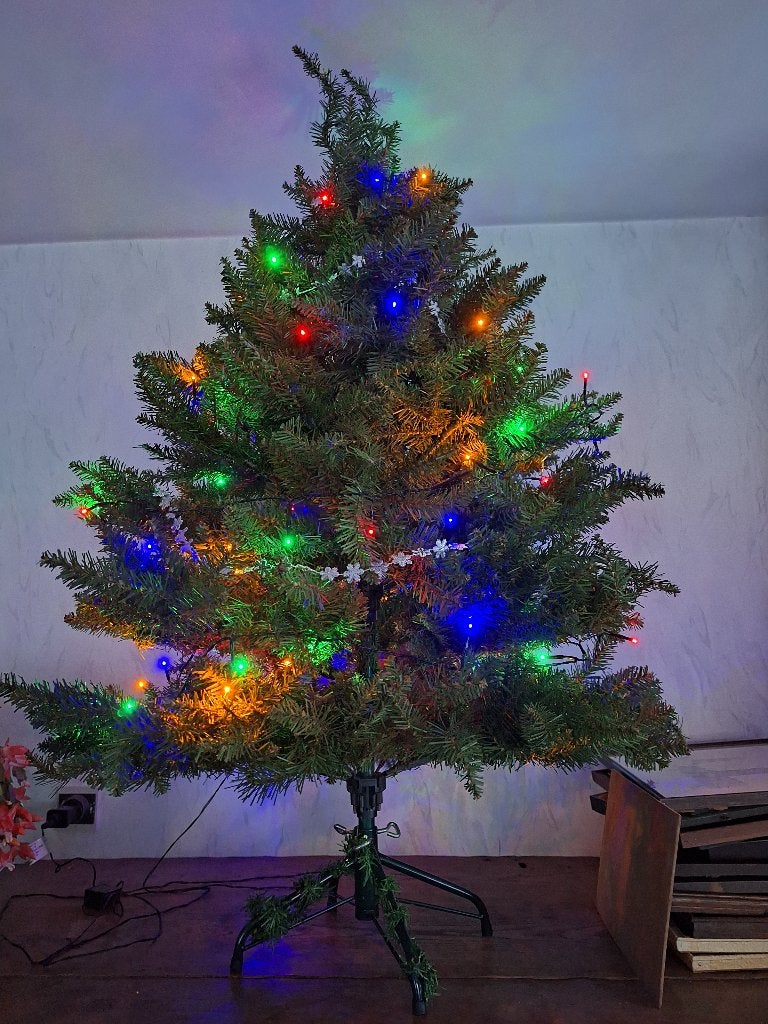 Kerstboom met verlichting, Ophalen, Zo goed als nieuw