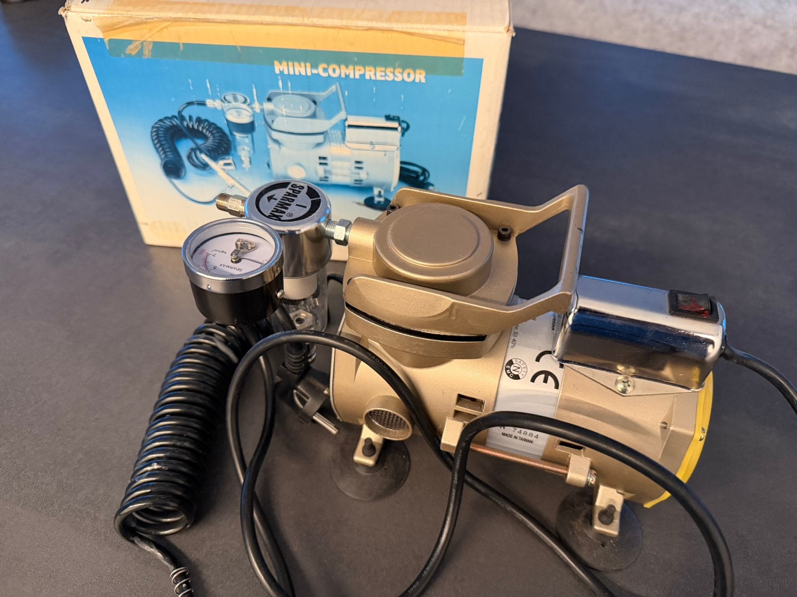 Sparmax compressor AC-100, Ophalen, Gebruikt, Airbrush en Accessoires