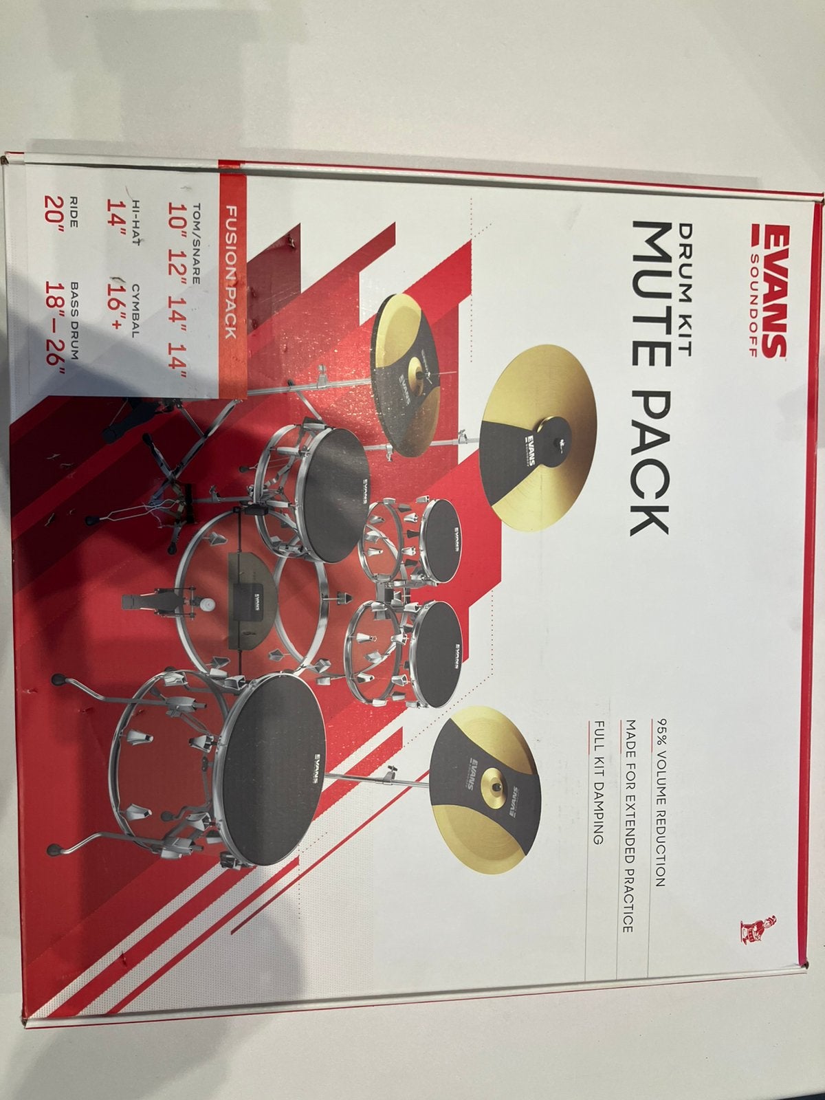 MUTE PACK - drum kit - Evans soundoff, Musique & Instruments, Batteries & Percussions, Enlèvement ou Envoi, Neuf