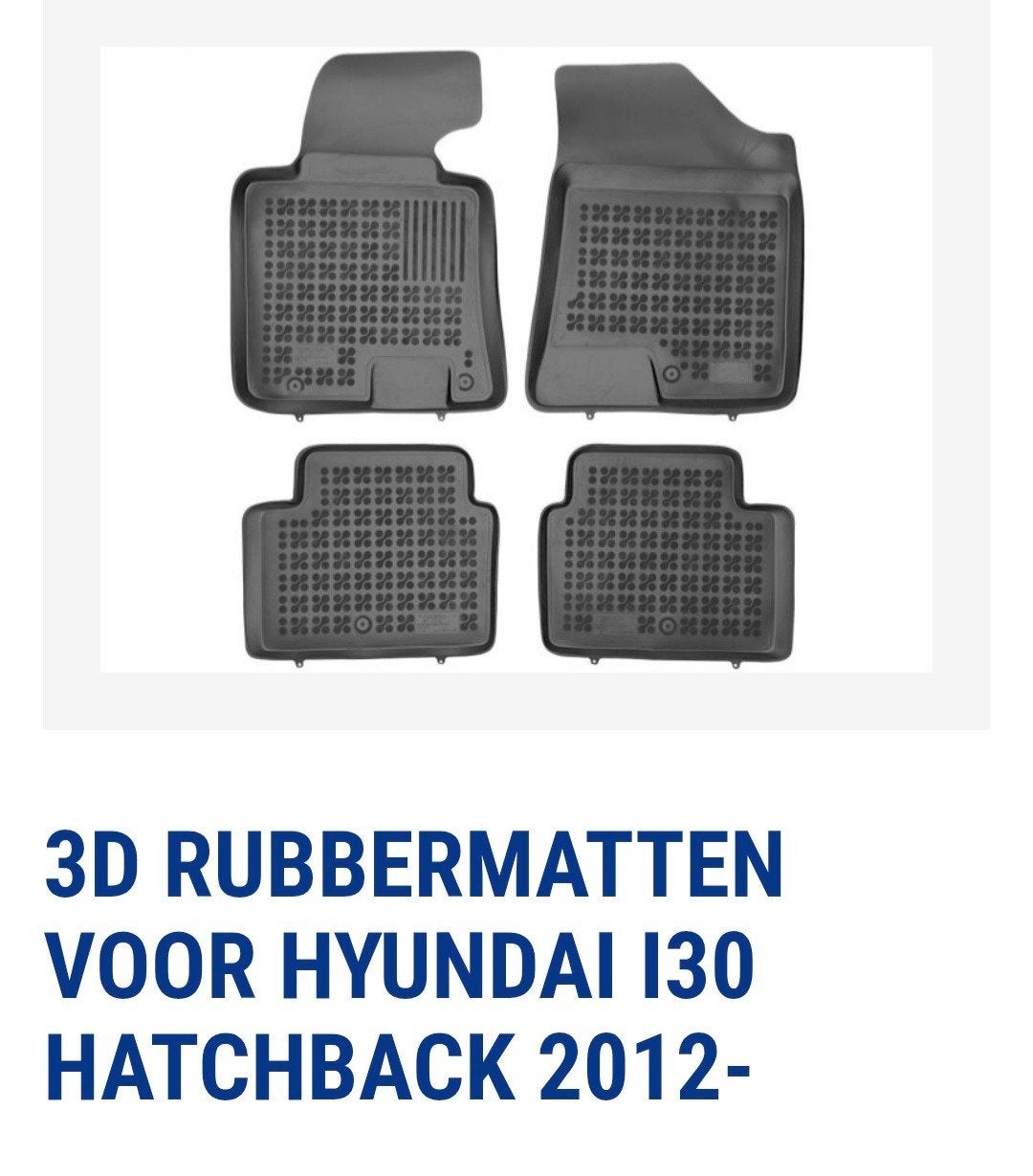 rubbermatten hyundai i30, Autos : Divers, Tapis de voiture, Enlèvement