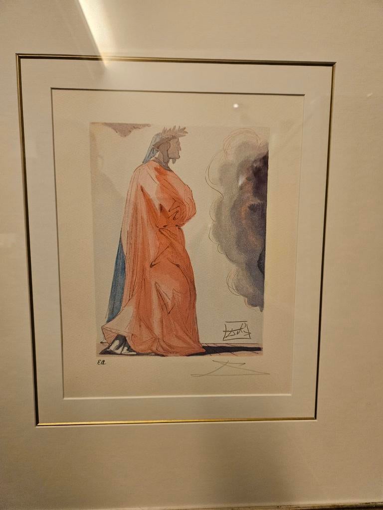 Gesigneerde ets Salvador Dali, Antiek en Kunst, Ophalen