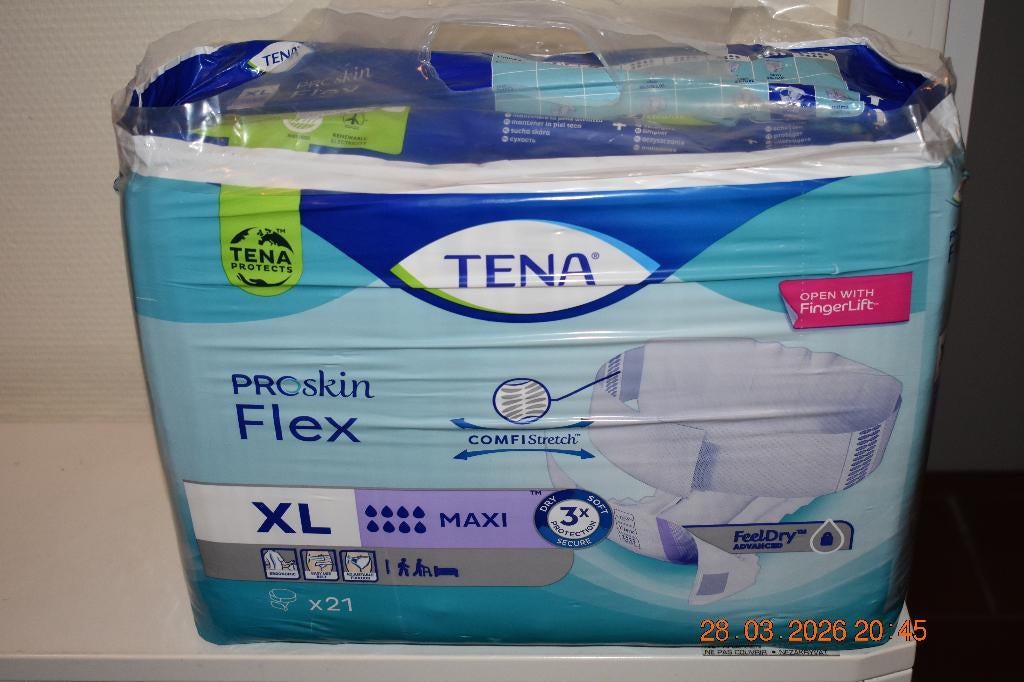 Pak Tena Flex Maxi - merk "Tena" - maat XL Maxi, Diversen, Verpleegmiddelen, Nieuw, Ophalen