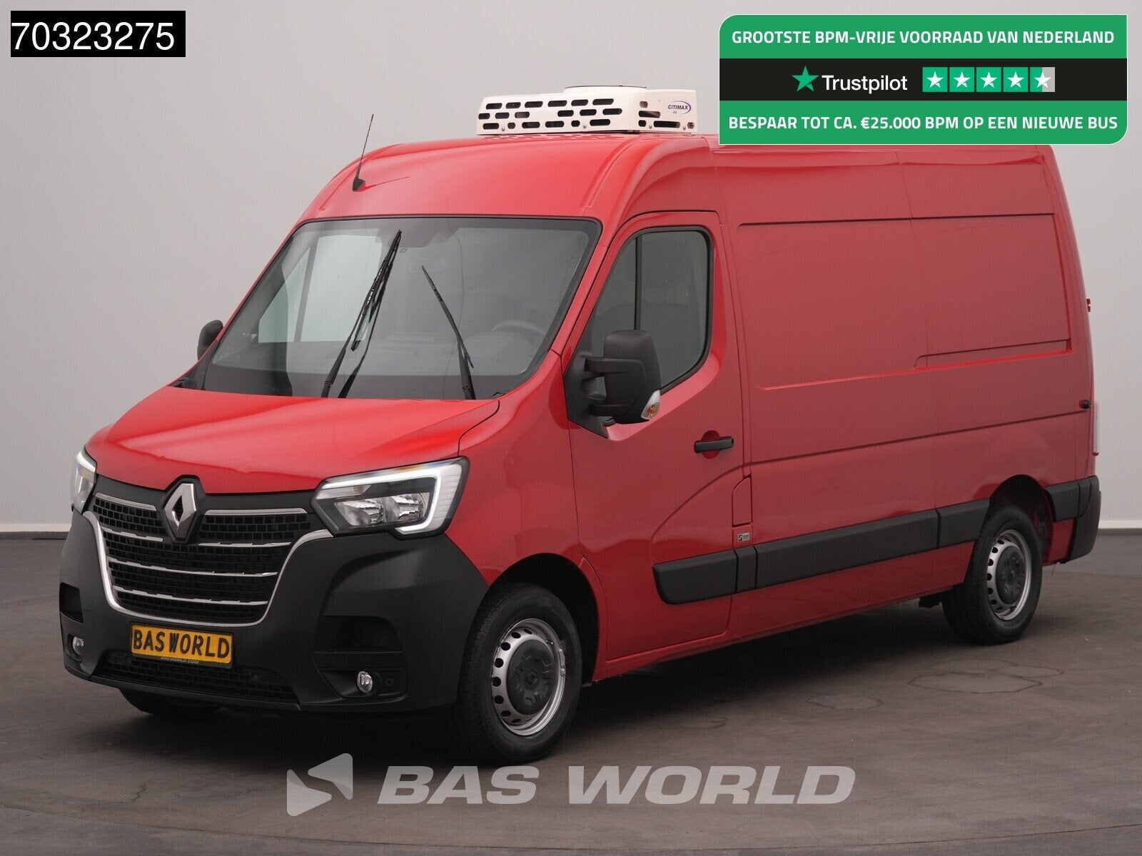 Renault Master 135PK Koelwagen L2H2 Carrier Citimax 400 LED, Autos, Euro 6, Entreprise, 2 places, 2500 kg