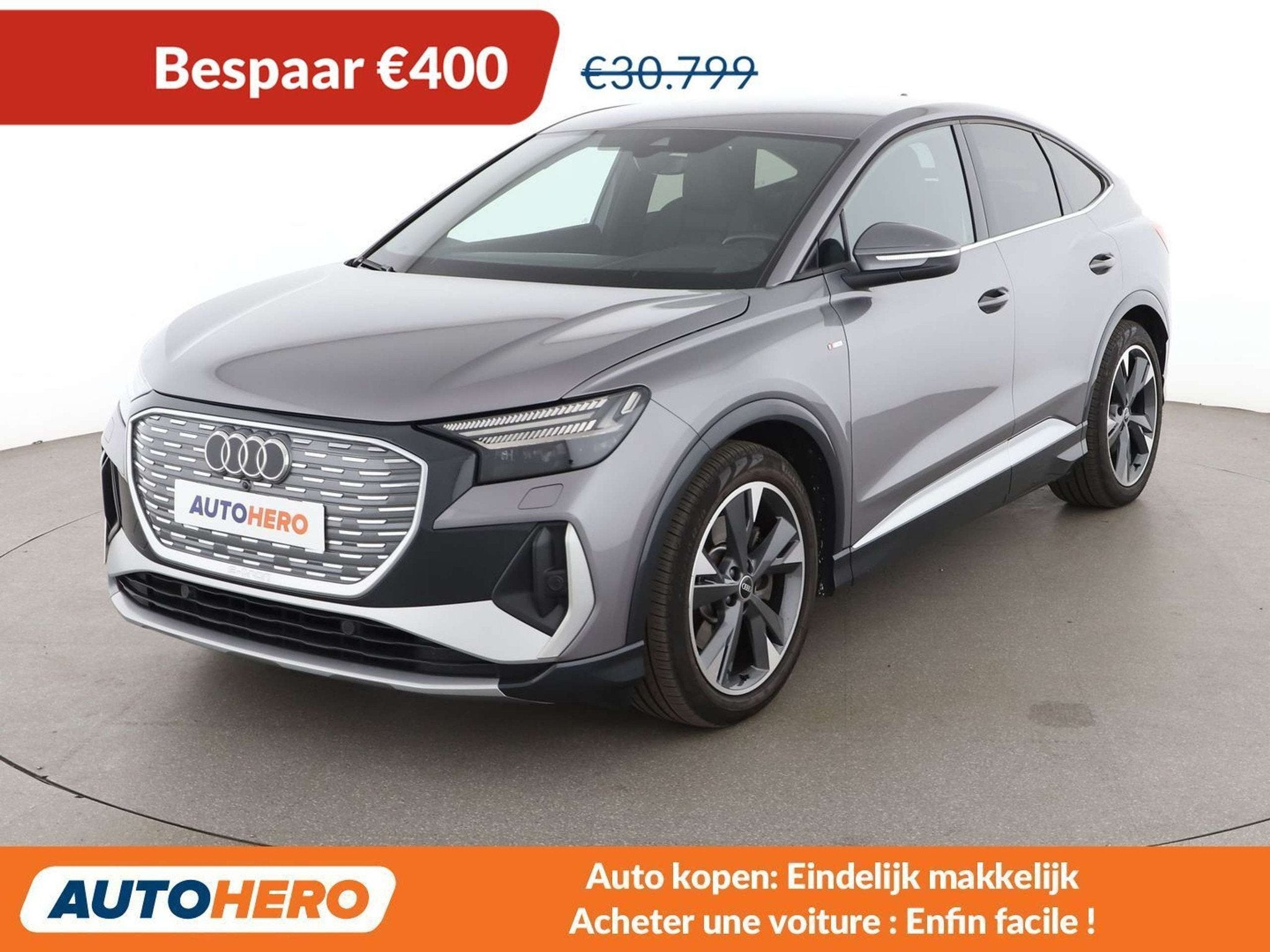 Audi Q4 e-tron 50 e-tron quattro (automatique), Cuir, Achat, Phares entièrement LED, Noir