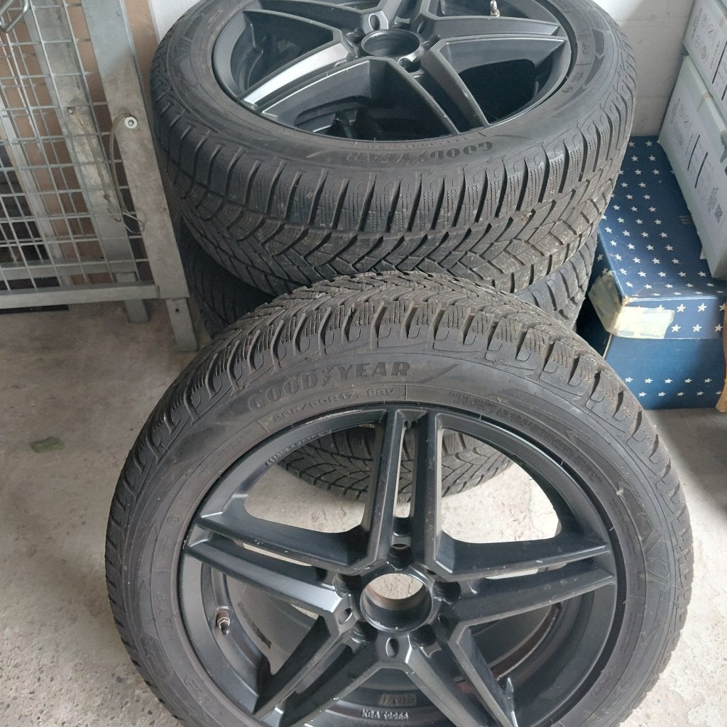 Alu autovelgen met winterbanden, Auto-onderdelen, Banden en Velgen, Ophalen, Gebruikt, Banden en Velgen, 17 inch