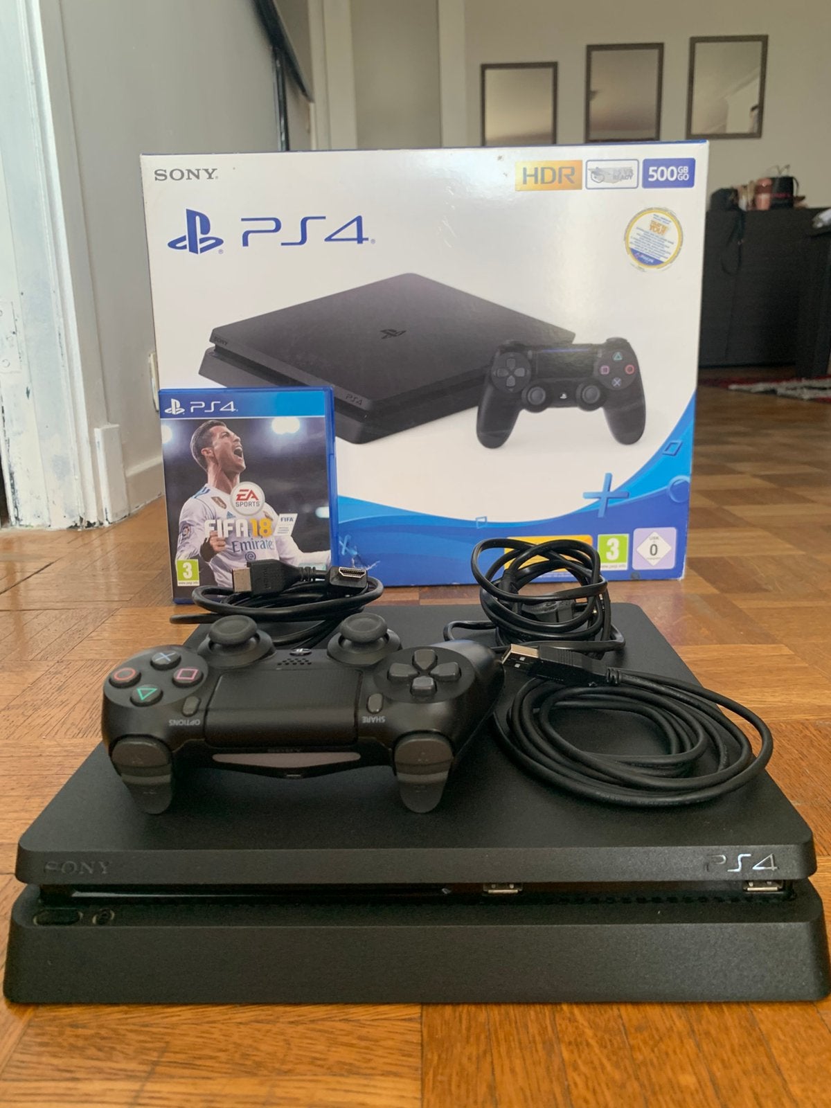 PS4 pack complet, 500 GB, Avec disque dur, Enlèvement ou Envoi, Avec 1 manette