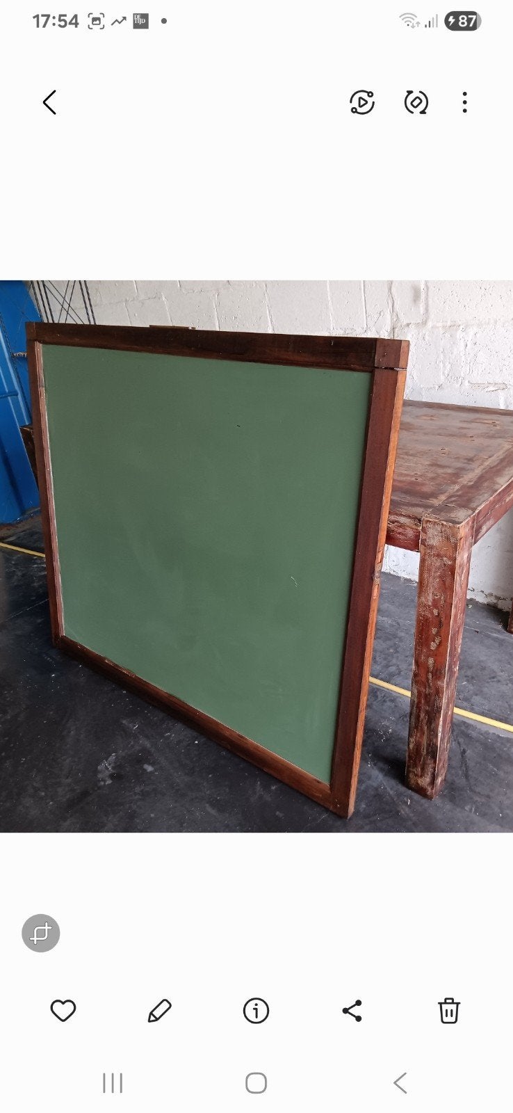 Uit eiken gerestaureerd schoolbord, Divers, Tableaux noirs, Enlèvement ou Envoi