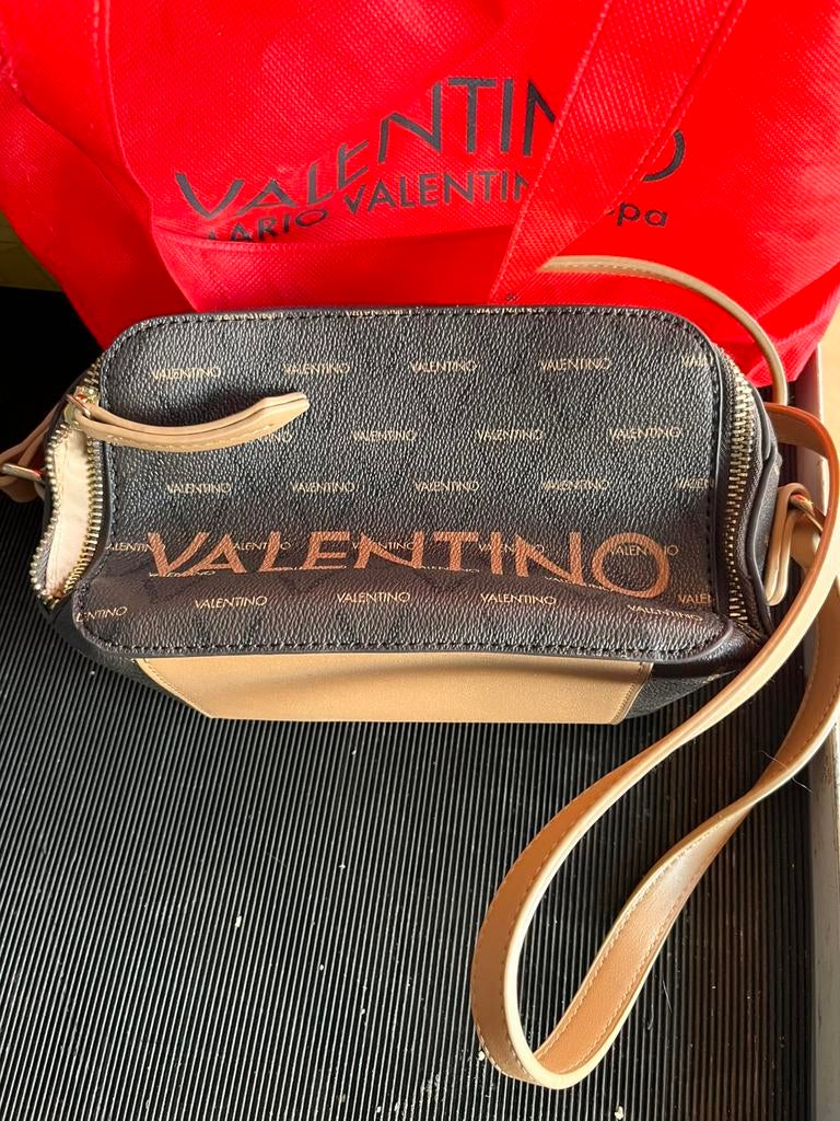Valentino by Mario Valentino Crossbody Tas, Handtassen en Accessoires, Tassen | Damestassen, Ophalen, Zo goed als nieuw, Bruin