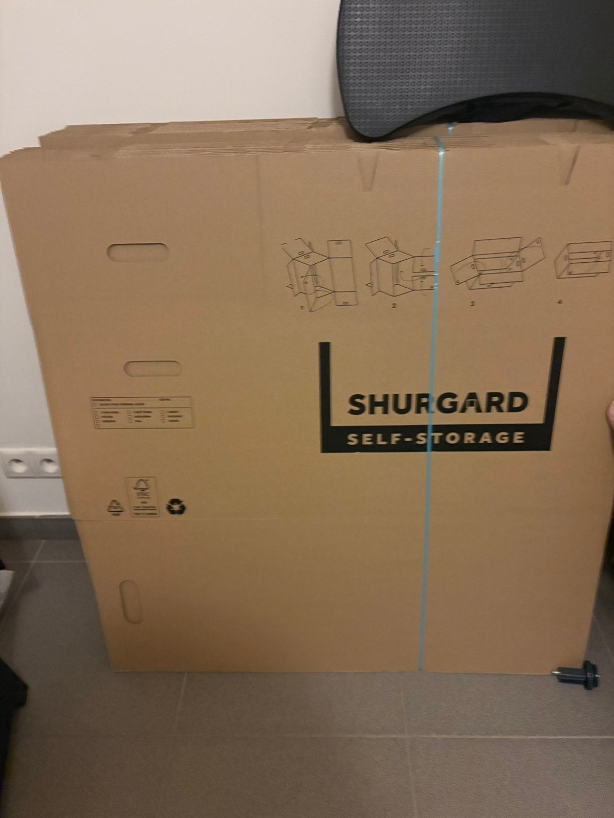 Verhuisdozen NIEUW Shurgard 25stuks, Doe-het-zelf en Bouw, Ophalen, Nieuw, Doos, Opvouwbaar