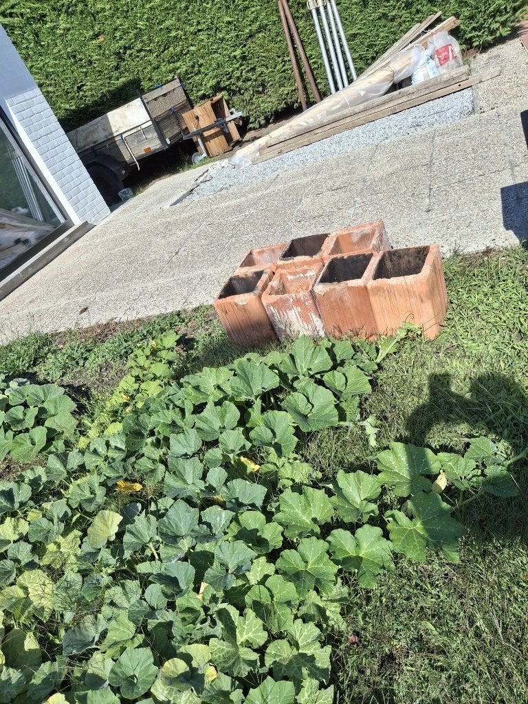 Schouw stenen 7 stuks, Doe-het-zelf en Bouw, Ophalen, Gebruikt, Bakstenen