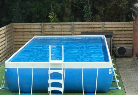 Koopje volledig pakket zwembad 8m 4m 1m25 met  toebehoren, Tuin en Terras, Ophalen, Zo goed als nieuw