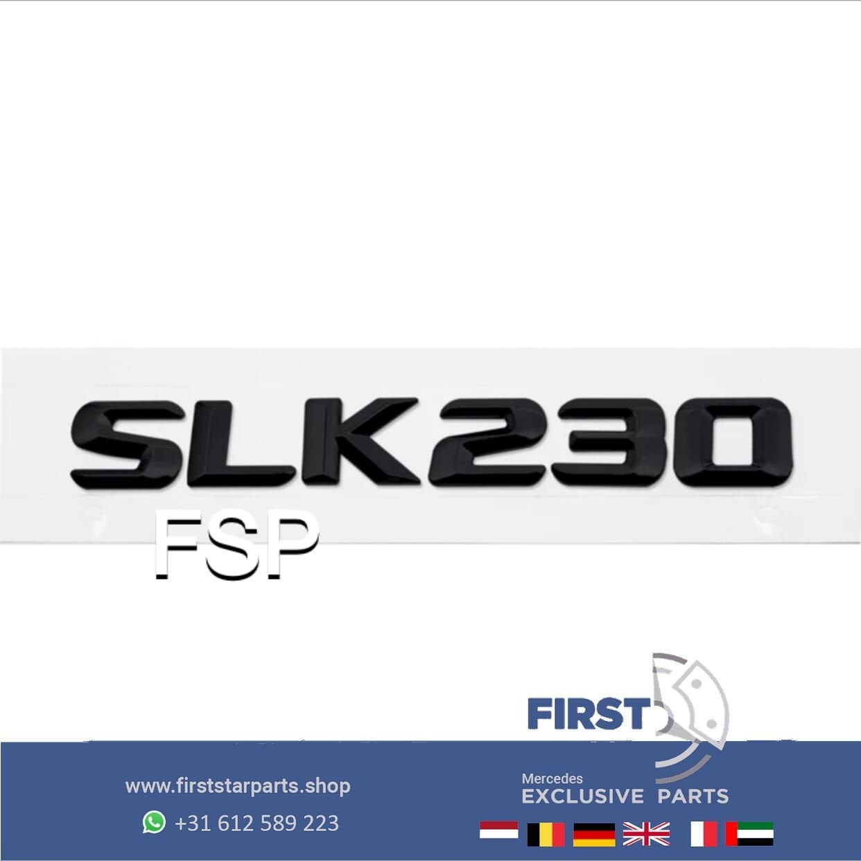 SLK LOGO KOFFERBAK EMBLEEM ACHTERKLEP BADGE Mercedes SLK200, Gebruikt, -, Ophalen of Verzenden, Achter