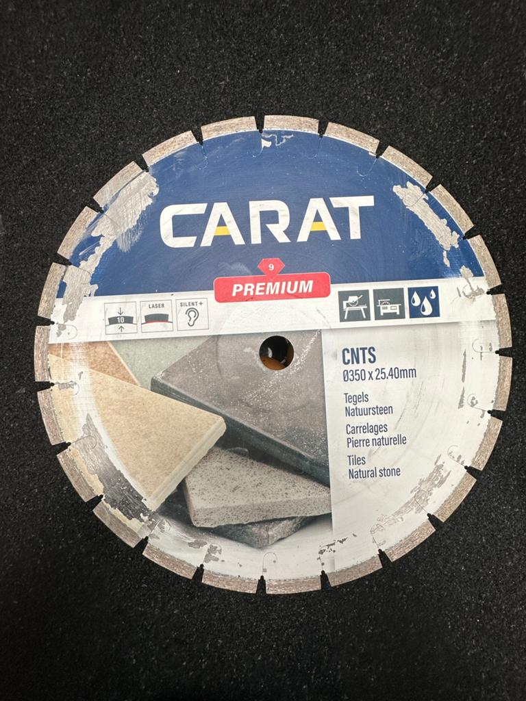 Zaagblad Carat 350x25,40mm tegels en natuursteen CNTS3504D0, Bricolage & Construction, Enlèvement ou Envoi, Utilisé