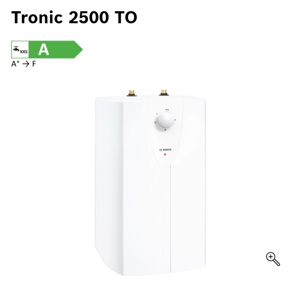 Electrische Keukenboiler 10 L Bosch, Nieuw, Minder dan 3 jaar oud, Minder dan 20 liter, Boiler