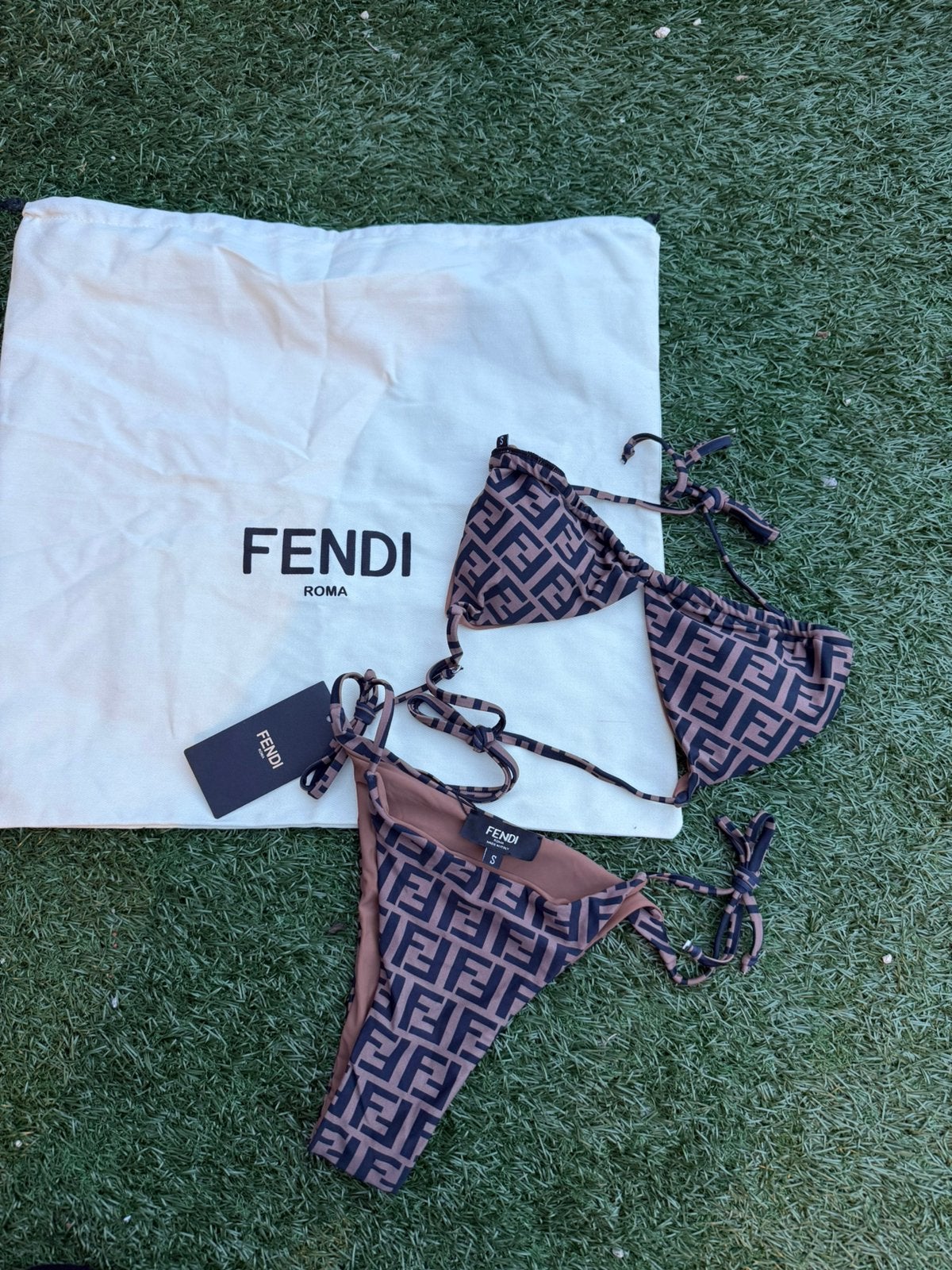 Bikini fendi femme S, Enlèvement ou Envoi, Comme neuf, Brun, Bikini