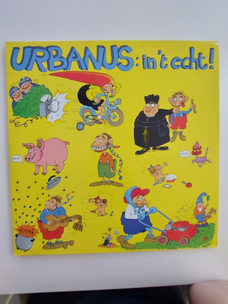 Urbanus - In 'T Echt ! (1987-Dubbel Lp), CD & DVD, Vinyles | Néerlandophone, Double LP, Pochette gatefold, Avec pochette intérieure