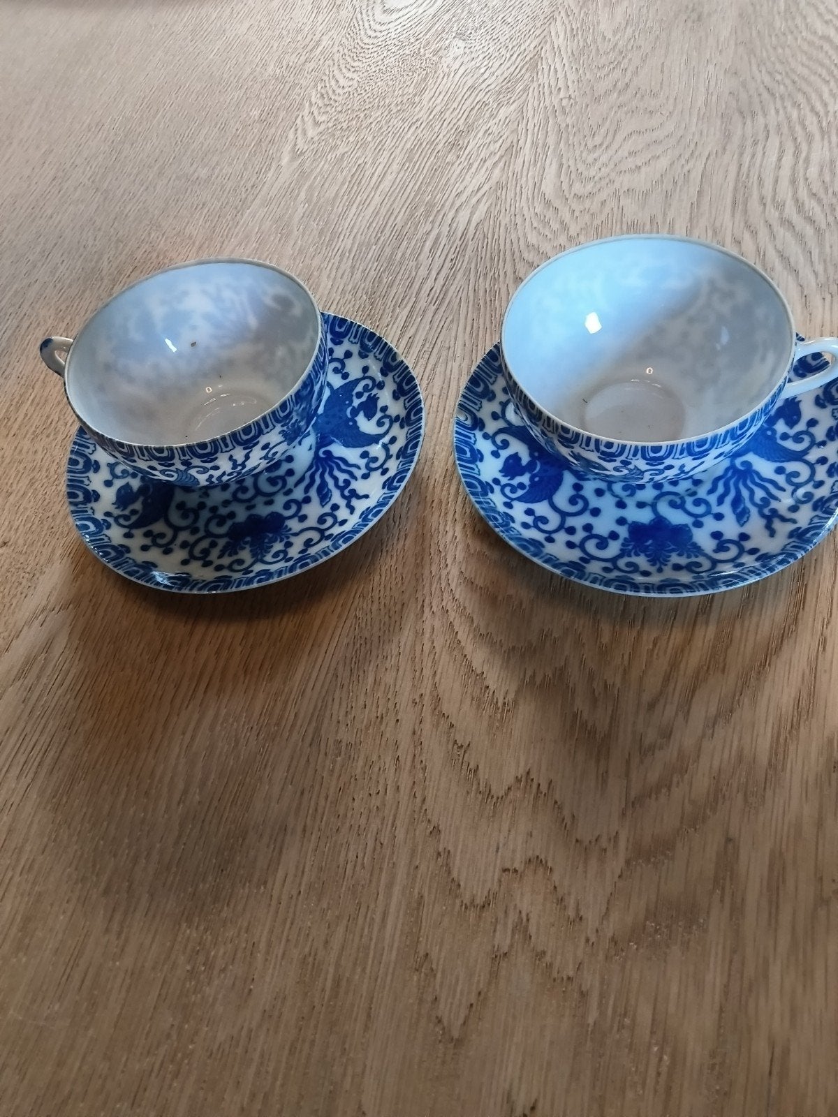 twee chinese  tasjes, Ophalen