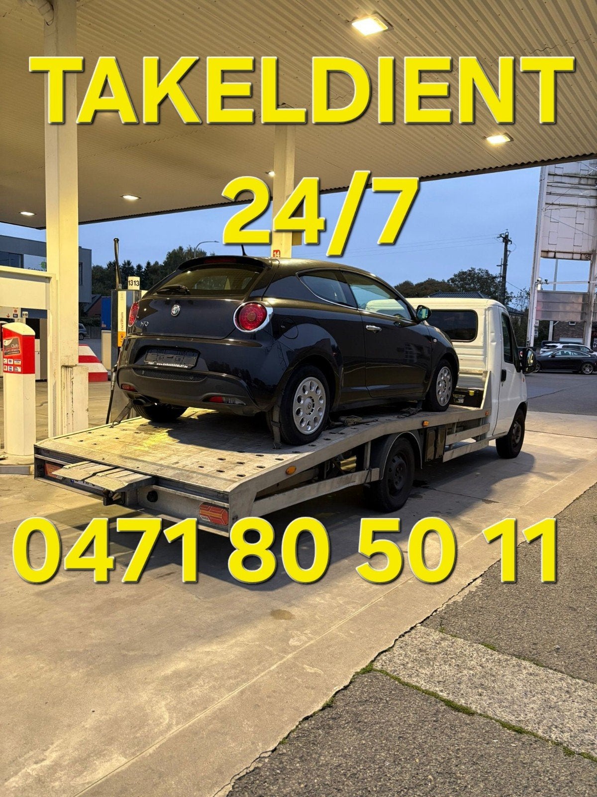 Takeldienst,Pechverhelping,sleepdienst,takelwagen,transport, Ophalen, Bestelwagen