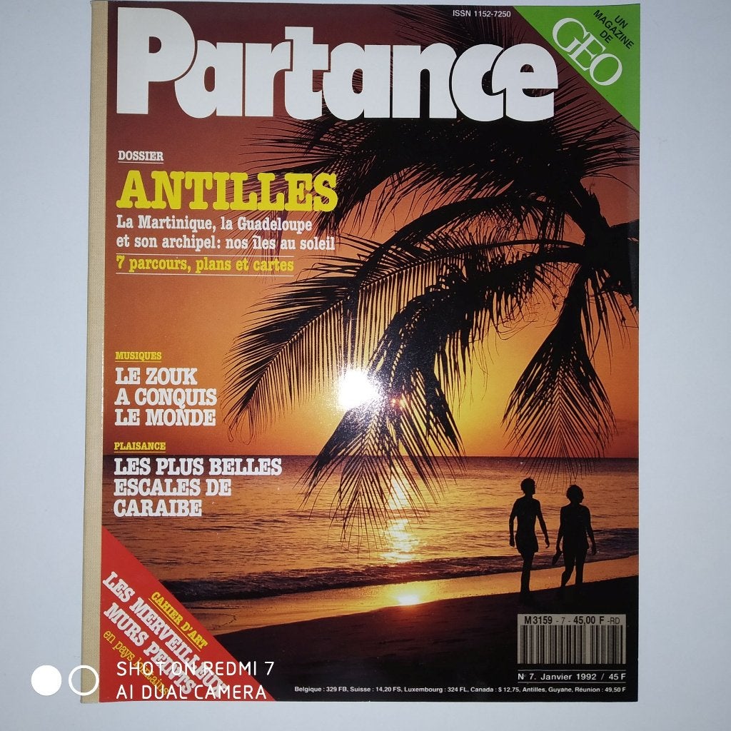 PARTANCE n7  01/92 Spécial Antilles., Boeken, Tijdschriften en Kranten, Ophalen of Verzenden, Zo goed als nieuw, Overige typen