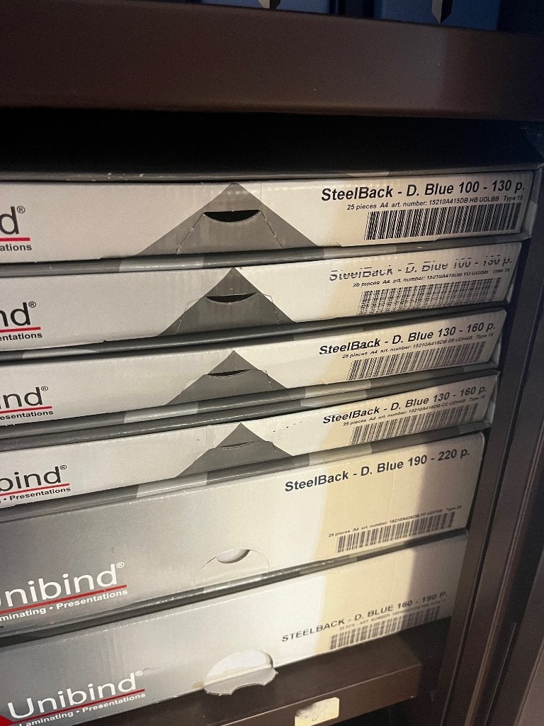 Fournitures machine à relier Unibind, Computers en Software, Printerbenodigdheden, Ophalen, Refurbished, Overige typen, Générique et autres marques