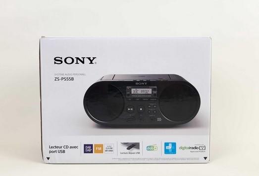 Radio Sony ZS-P555B, Ophalen of Verzenden, Zo goed als nieuw, Radio, Met cd-speler