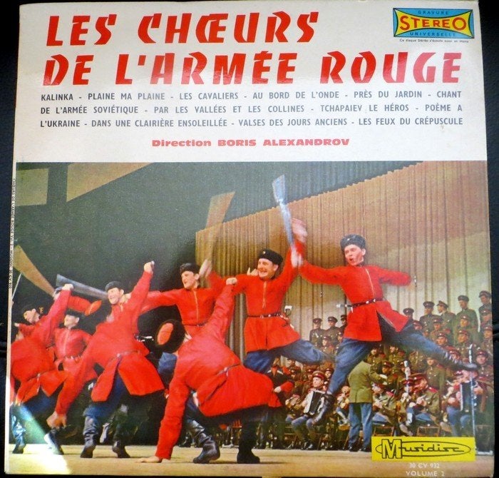 LP VINYL - Les Chœurs De L'Armée Rouge B.Alexandrov  RUSLAND, Originele persing, Verzenden, Gebruikt