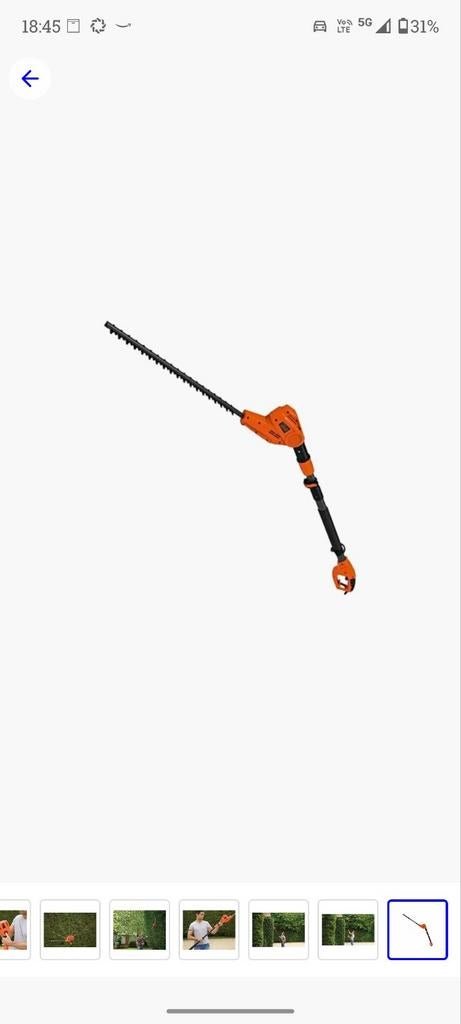 Taille-haie électrique télescopique Black+Decker PH5551-QS, Enlèvement, Comme neuf, Autres types, Black & Decker