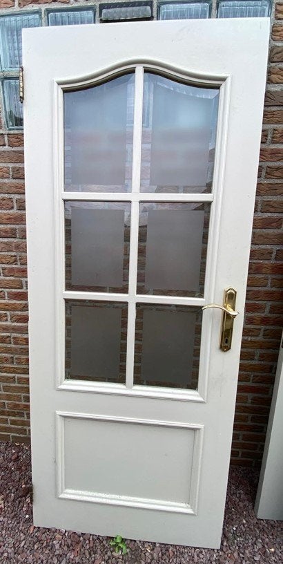 Massieve houten binnendeuren – incl. sloten en scharnieren, Doe-het-zelf en Bouw, Ophalen, Gebruikt, 80 tot 100 cm, Binnendeur