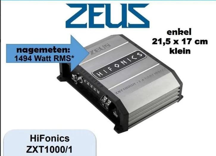 Hifonics ZXT1000/1 ? 1494 Watt RMS nagemeten vermogen bij 1, Autos : Divers, Haut-parleurs voiture