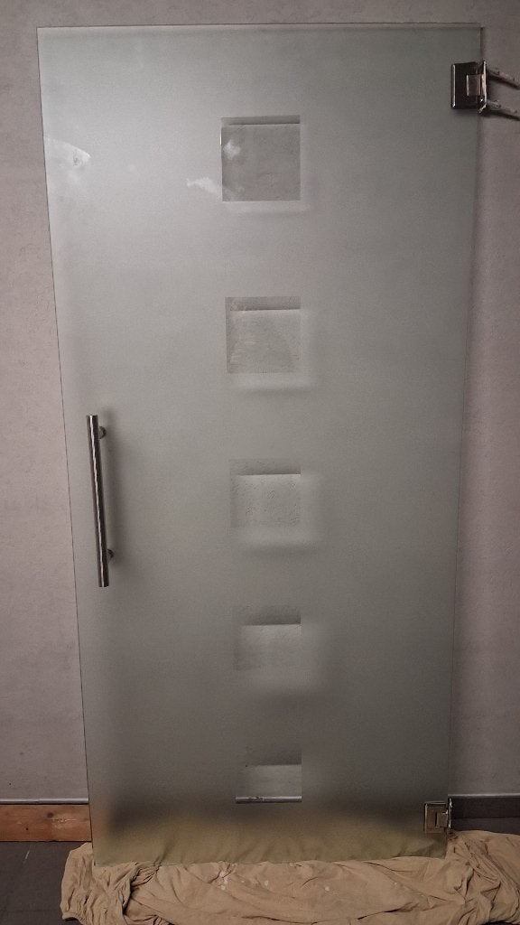 Glazen deur, Ophalen, Gebruikt, 80 tot 100 cm, Binnendeur