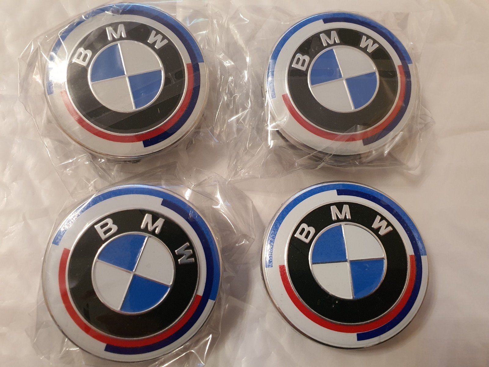 Cache-moyeux Bmw 50e anniversaire 56 mm, 60 mm ou 68 mm, Enlèvement ou Envoi, Neuf