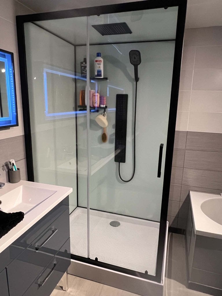 Cabine de douche complète et neuve - 90 cm x 120 cm, Enlèvement, Neuf, Avec douche