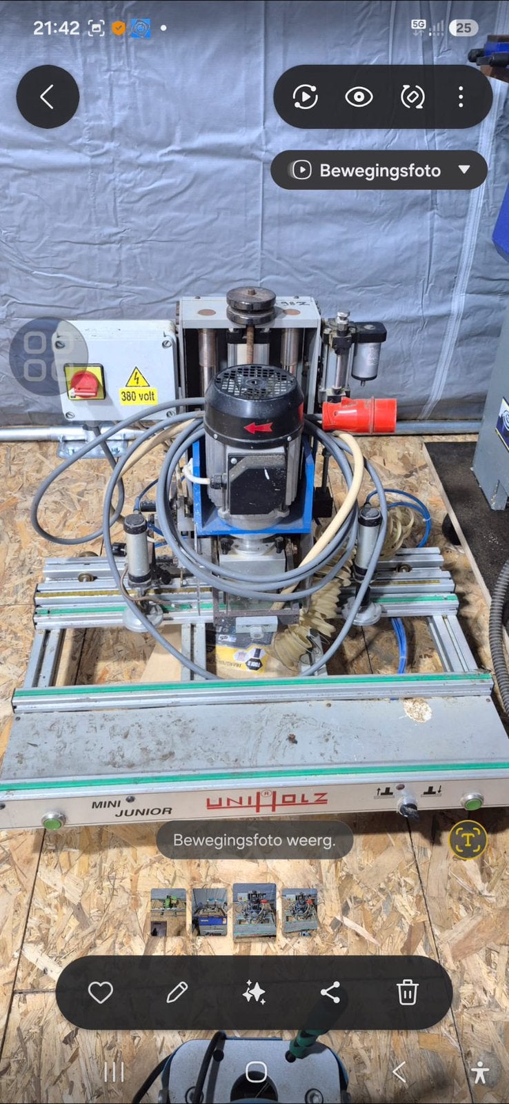 Scharnier potboor machine uniholz, Doe-het-zelf en Bouw, Ophalen, Gebruikt
