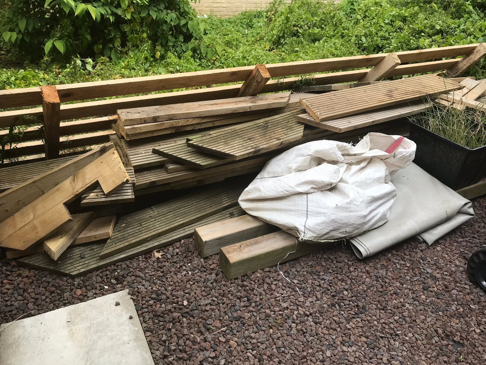 Gratis vlonderplanken - Sloophout, Ophalen, Gebruikt, Grenen, Plank