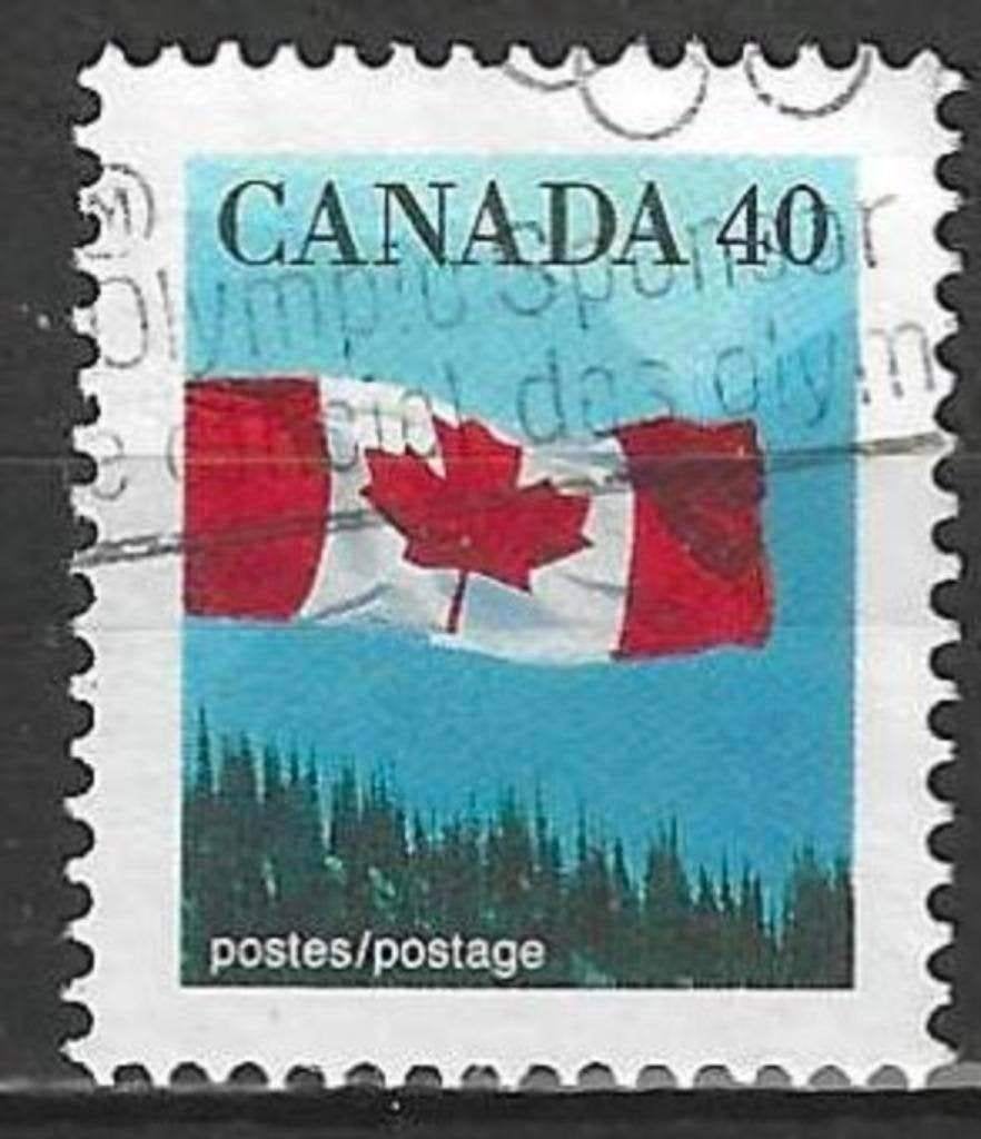 Canada 1990 - Yvert 1168 - Drapeau national canadien (ST), Envoi, Affranchi