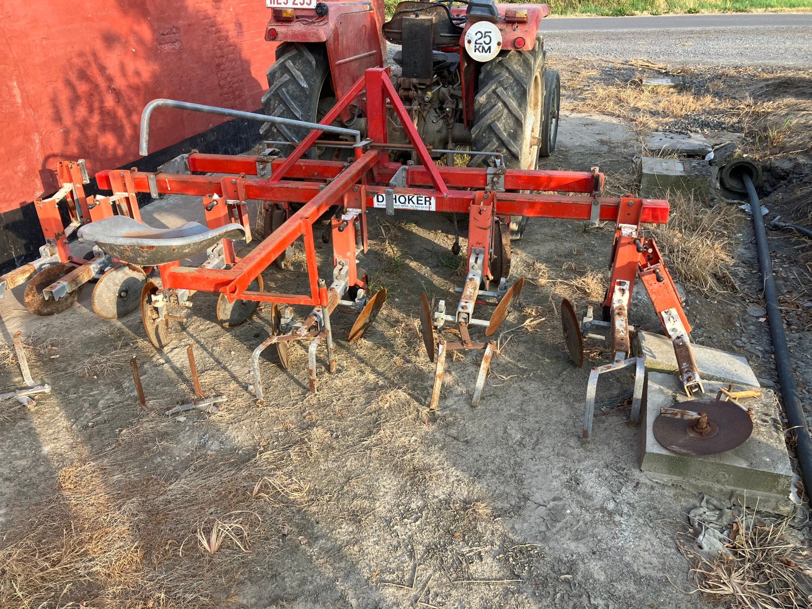 Schaafmachine/ophoger  voor witloof, wortels,......, Enlèvement