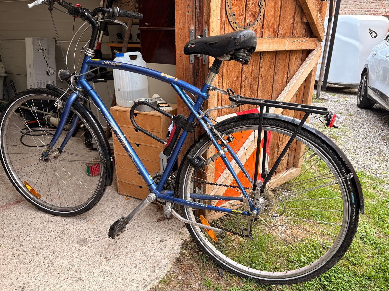 Velo grande taille pour personne 180 cm - 195 cm, Ophalen, 28 inch, Gebruikt, Vering