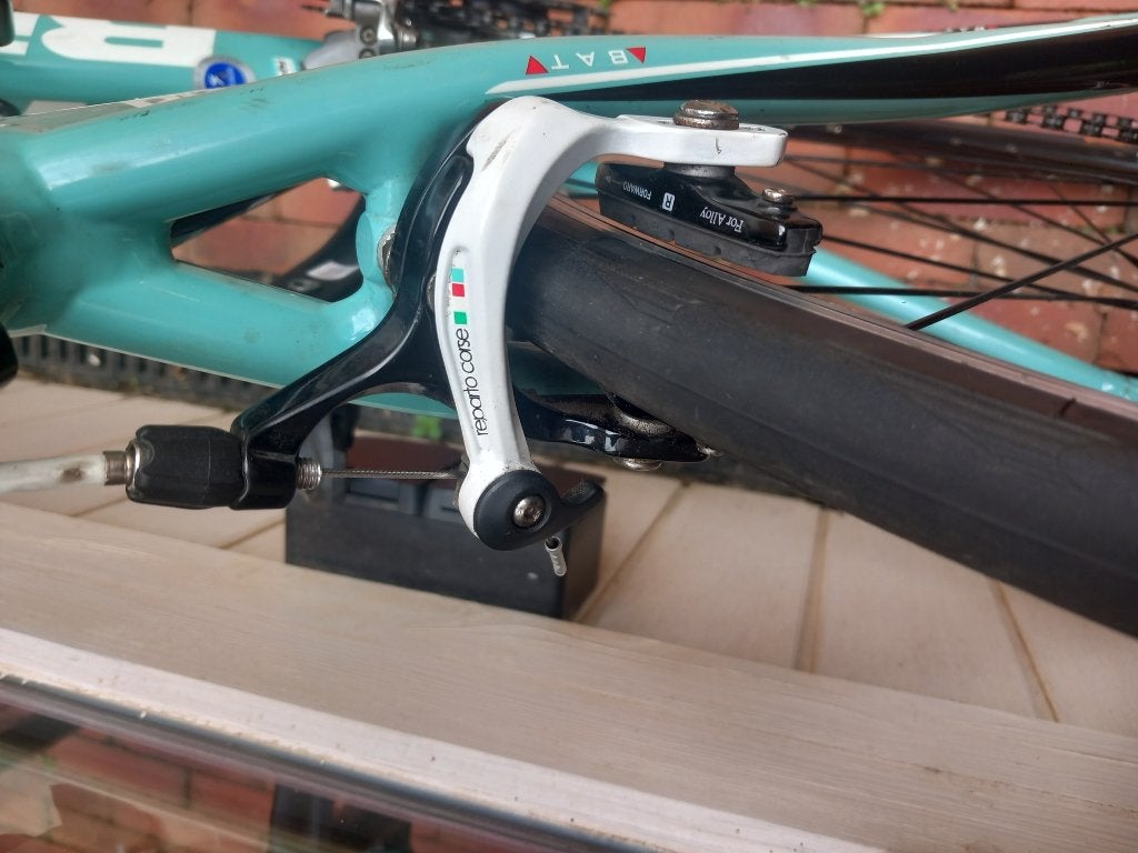 Bianchi dames koersfiets maat 44, Fietsen en Brommers, Gebruikt, Velgrem, Minder dan 47 cm, Meer dan 20 versnellingen