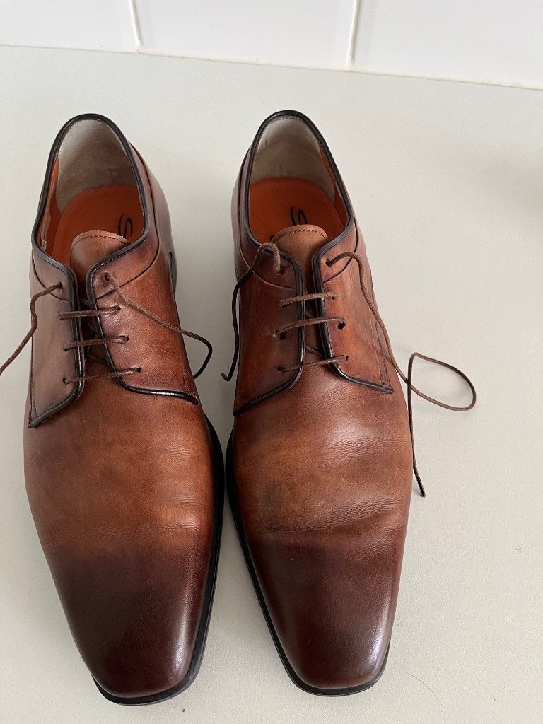 Santoni schoenen, Ophalen, Bruin, Zo goed als nieuw, Santoni