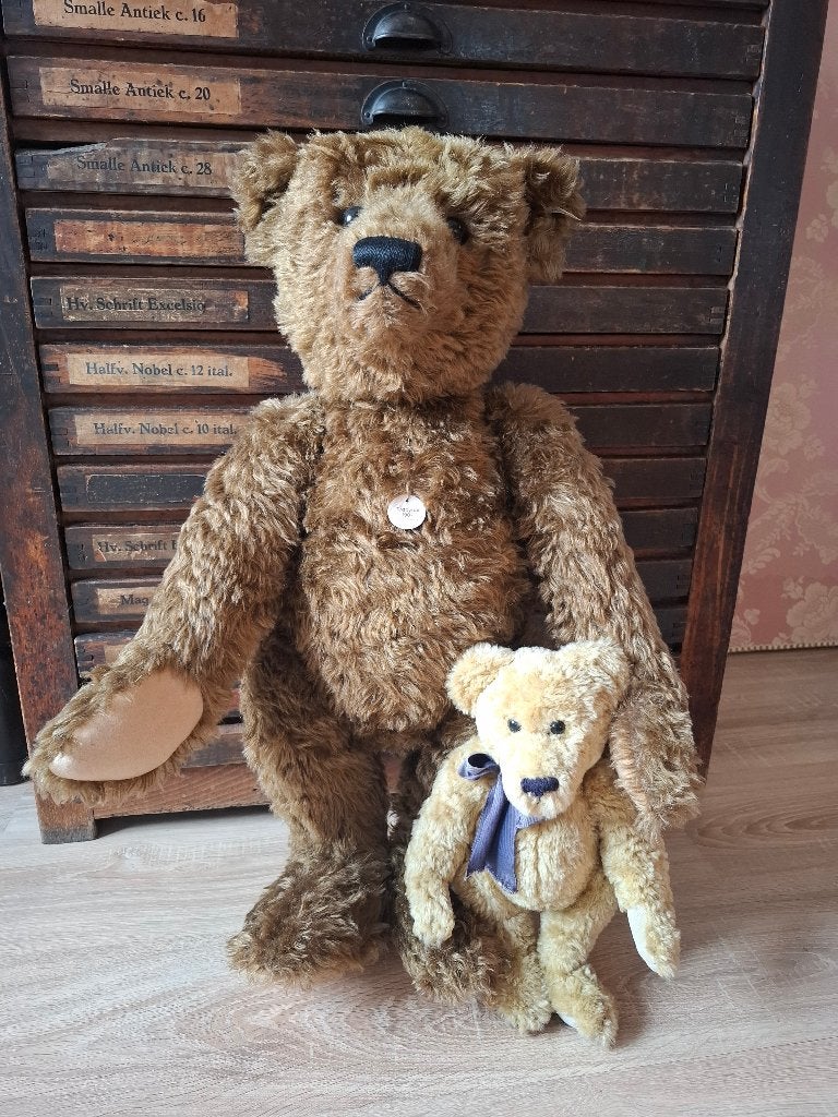 Grote Steiff Teddy Replica 1907 70 cm LED met Certificaat, Verzamelen, Beren en Cherished Teddies, Ophalen of Verzenden, Zo goed als nieuw