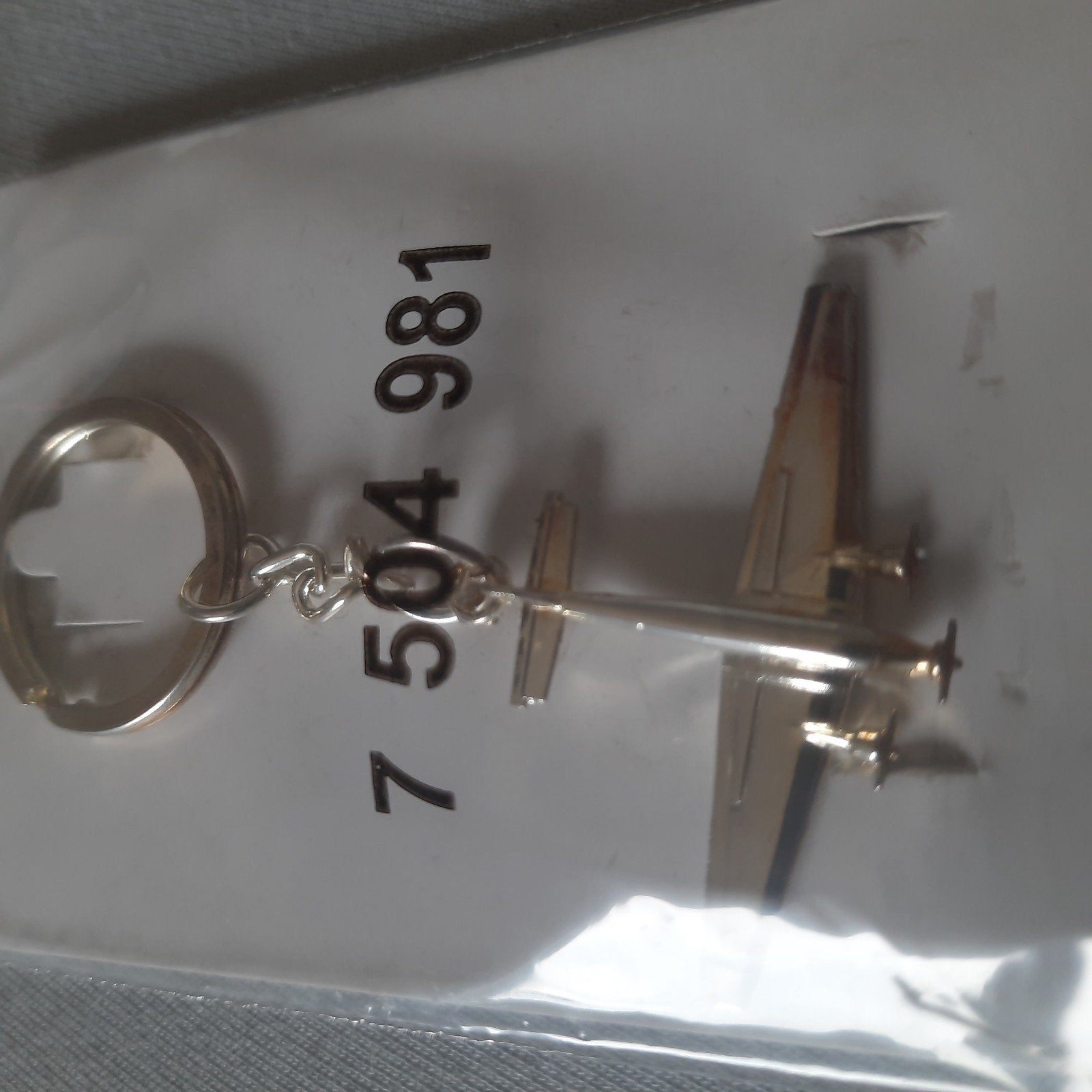 SILVER PLATED DOUGLAS DC-3 1935 SLEUTELHANGER*MINT*NIEUW*, Ophalen, Nieuw, Transport