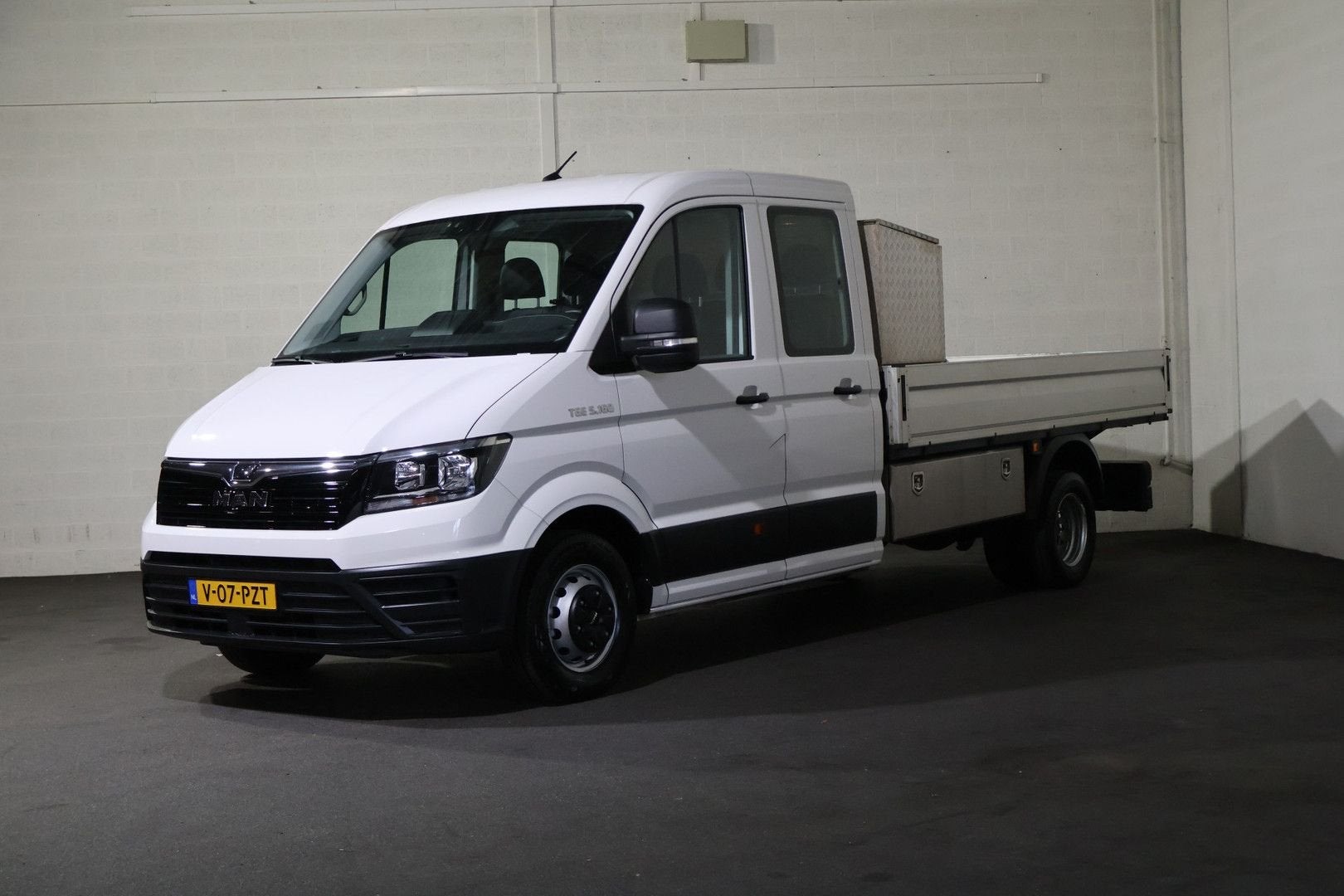 MAN TGE 5.160 Open Laadbak DC Automaat, Auto's, Automaat, Wit, Diesel, Te koop